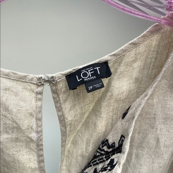 Embroidered Linen Romper - Picture 4 of 7